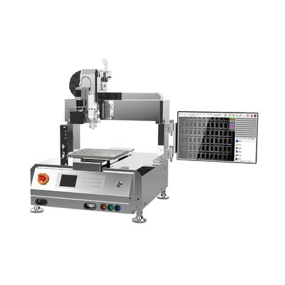 Buy 4-axis Desktop Glue Dispensing Machine with High UPH and ±1 Pixel Identify Accuracy for CCM Modules online manufacture